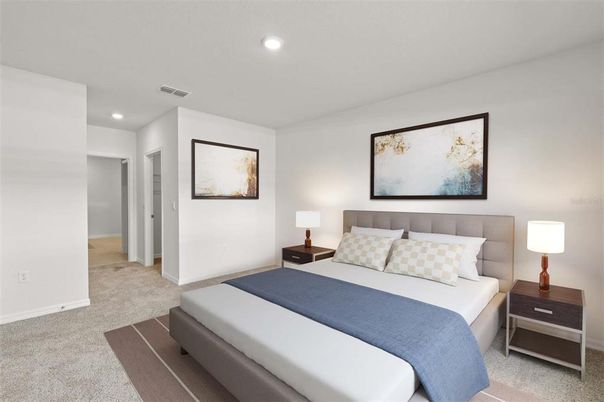Bedroom, Interior, Recessed Lighting