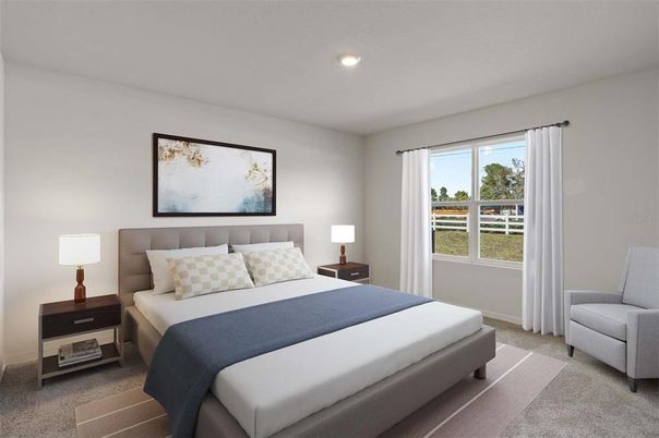 Bedroom, Interior, Recessed Lighting