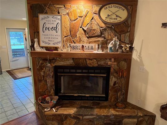 Fireplace, Interior, Wood Texture Flooring