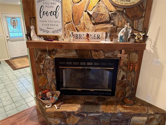 Fireplace, Interior, Wood Texture Flooring