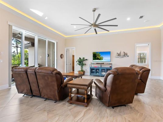 Interior, Living room, Recessed Lighting
