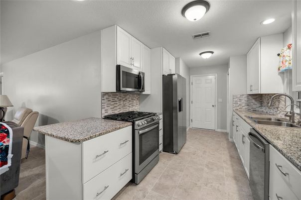Interior, Kitchen, Recessed Lighting, Stainless Steel Appliances