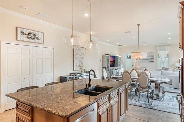 Dining room, Interior, Kitchen, Living room, Pendant Lights, Recessed Lighting