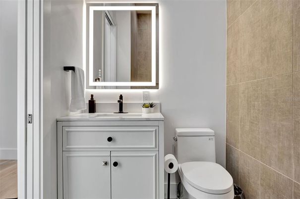 Bathroom, Interior, Wood Texture Flooring