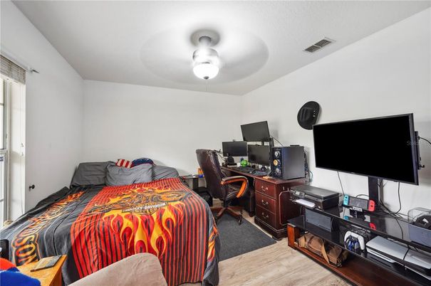 Bedroom, Home Office, Interior, Wood Texture Flooring