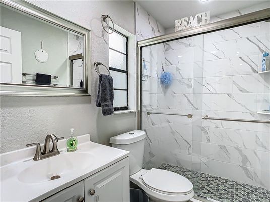 Bathroom, Glass Shower, Interior, Marble Walls