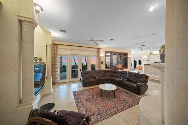 Interior, Living room, Recessed Lighting