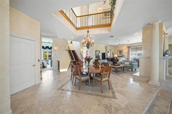 Chandelier, Dining room, Interior, Living room, Recessed Lighting