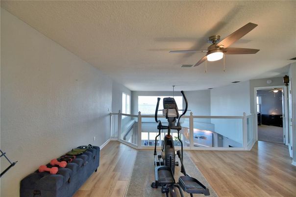 Fitness Equipment, Interior, Wood Texture Flooring