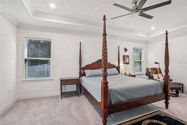 Bedroom, Interior, Recessed Lighting