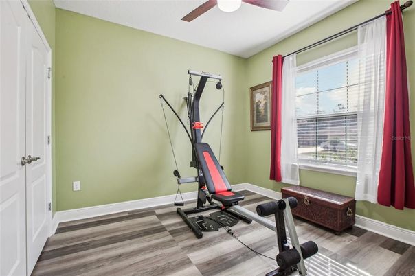 Fitness Equipment, Interior, Wood Texture Flooring