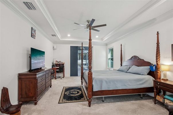Bedroom, Interior, Recessed Lighting