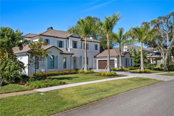 Attached, Backyard, Exterior, Facade, Mediterranean