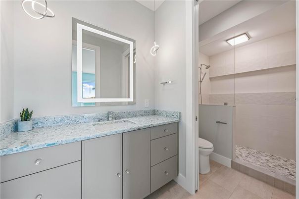 Bathroom, Glass Shower, Interior