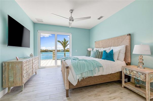 Bedroom, Interior, Water, Wood Texture Flooring