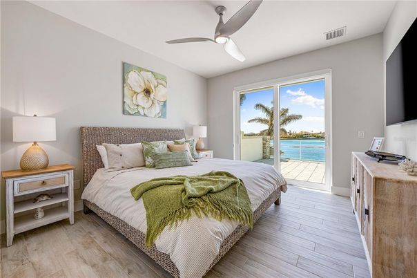Bedroom, Interior, Water, Wood Texture Flooring