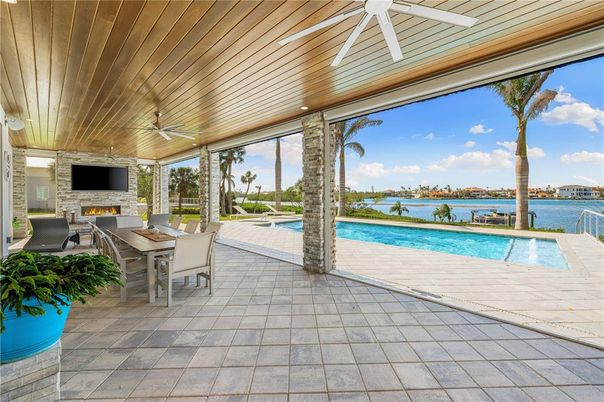 Exterior, Fireplace, Pool, Water