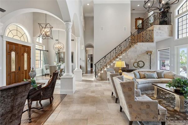 Chandelier, Interior, Living room, Pendant Lights, Recessed Lighting