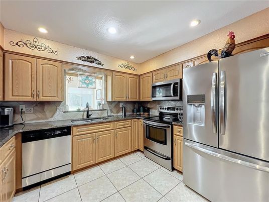 Interior, Kitchen, Recessed Lighting, Stainless Steel Appliances
