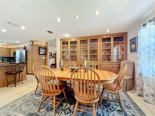 Dining room, Interior, Kitchen, Recessed Lighting