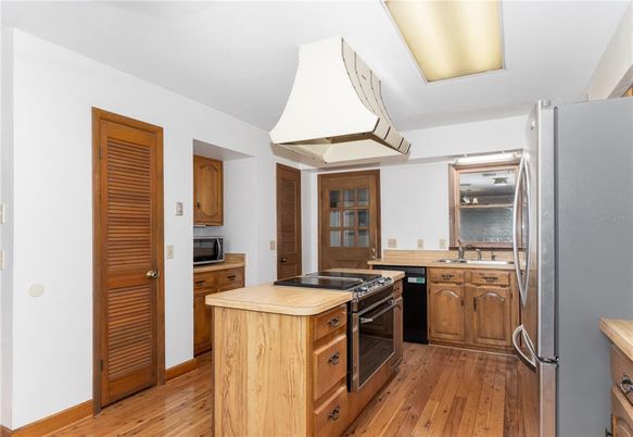 Interior, Kitchen, Wood Texture Flooring