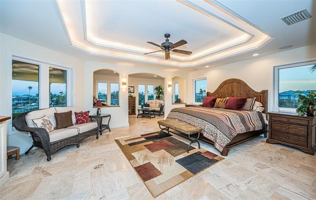 Bedroom, Interior, Recessed Lighting