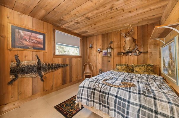 Bedroom, Interior, Wooden Ceilings, Wooden Walls