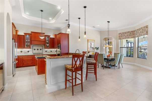 Dining room, Interior, Kitchen, Pendant Lights, Recessed Lighting