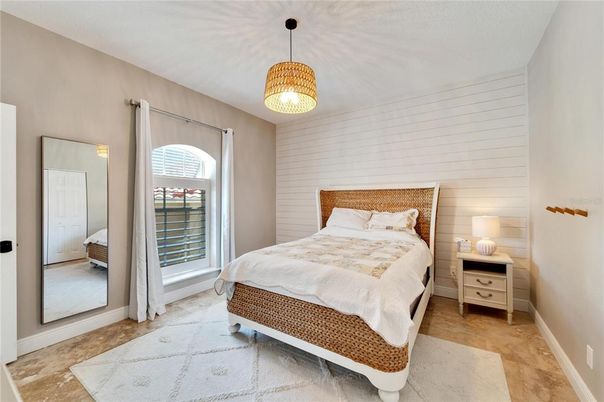 Bedroom, Interior, Pendant Lights
