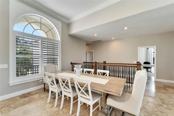 Dining room, Interior, Recessed Lighting