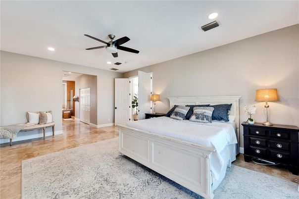 Bedroom, Interior, Recessed Lighting
