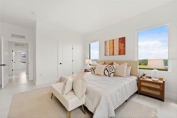 Bedroom, Interior, Wood Texture Flooring
