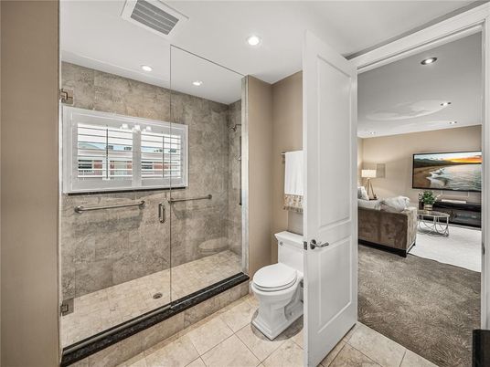 Bathroom, Bedroom, Glass Shower, Interior, Recessed Lighting