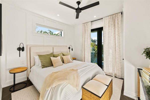 Bedroom, Interior, Recessed Lighting