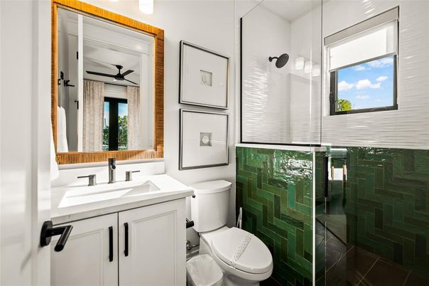 Bathroom, Glass Shower, Interior