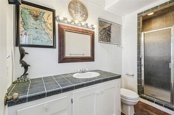 Bathroom, Glass Shower, Interior, Tile Countertops
