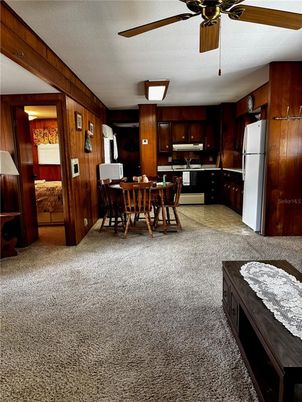 Dining room, Interior, Kitchen, Wooden Walls