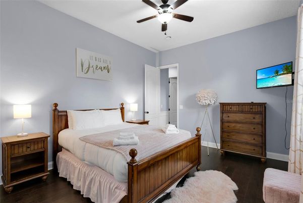 Bedroom, Interior, Wood Texture Flooring