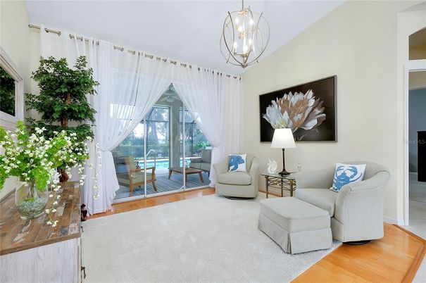 Chandelier, Interior, Living room, Pendant Lights, Wood Texture Flooring