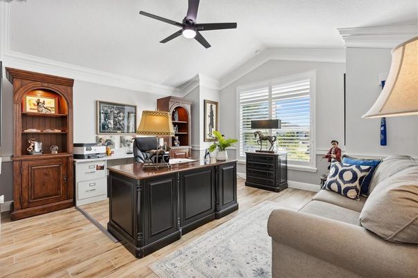 Home Office, Interior, Wood Texture Flooring