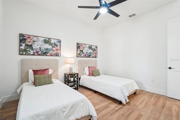 Bedroom, Interior, Wood Texture Flooring