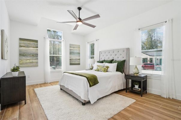 Bedroom, Interior, Wood Texture Flooring