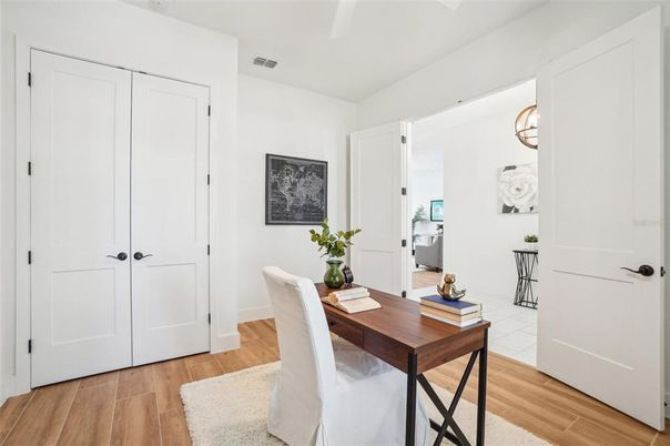 Home Office, Interior, Wood Texture Flooring