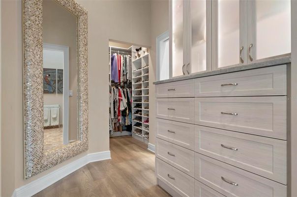 Interior, Walk-in Closets, Wood Texture Flooring