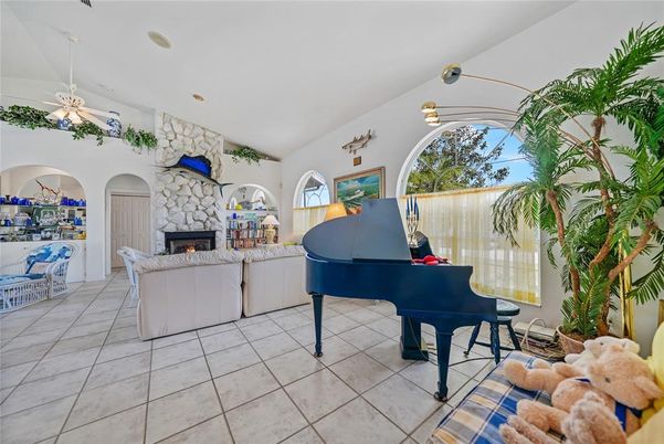 Fireplace, Interior, Living room, Piano