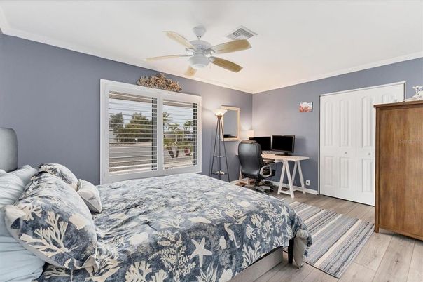 Bedroom, Home Office, Interior, Wood Texture Flooring