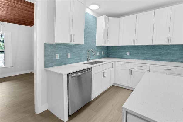 Interior, Kitchen, Wood Texture Flooring