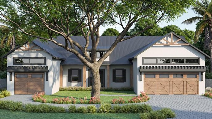 Attached, Exterior, Facade, Farmhouse