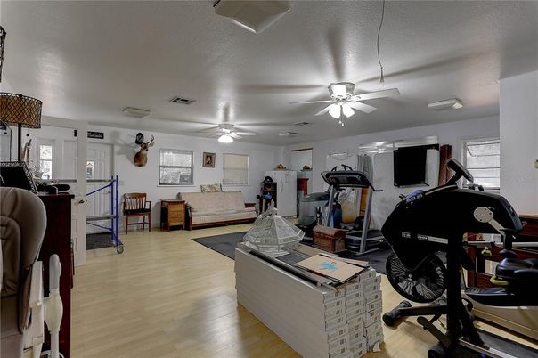 Fitness Equipment, Interior, Wood Texture Flooring