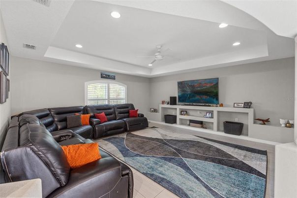 Interior, Living room, Recessed Lighting